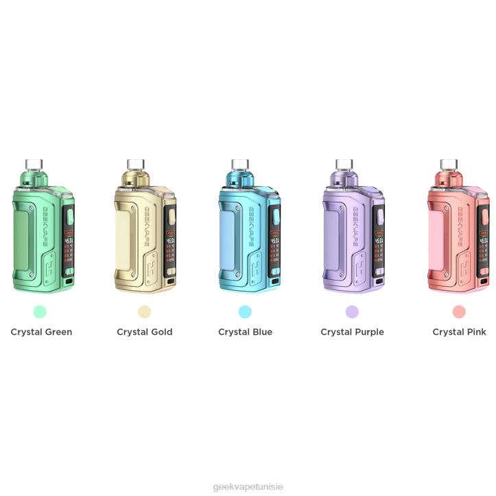 GeekVape Boutique - GeekVape h45 (aegis hero 2) kit mod pod édition cristal vert cristal ZJ6P143